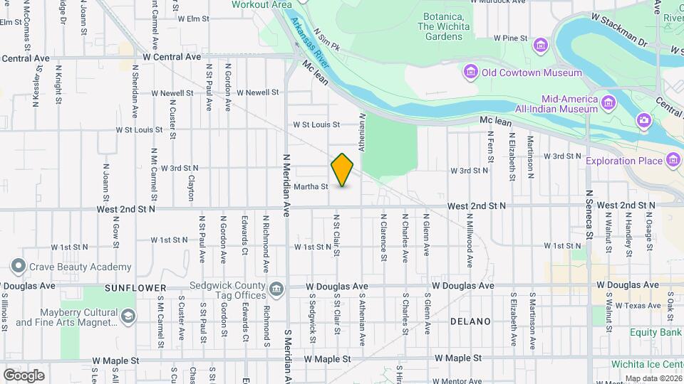 2223 W Martha St Mapa y Detalles de la Ubicación