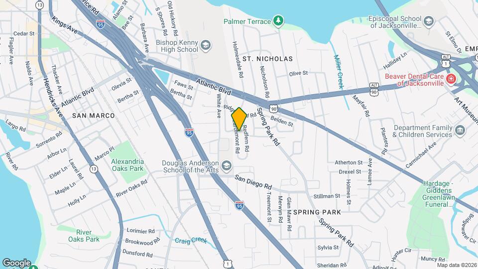 2215 Larchmont Rd Map and Location Details