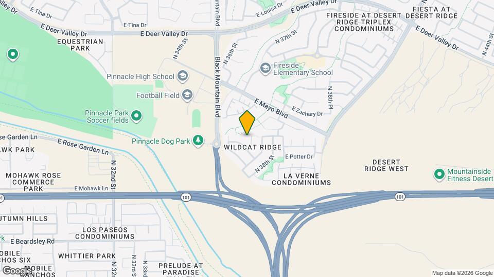 20918 N 37th Pl Map and Location Details