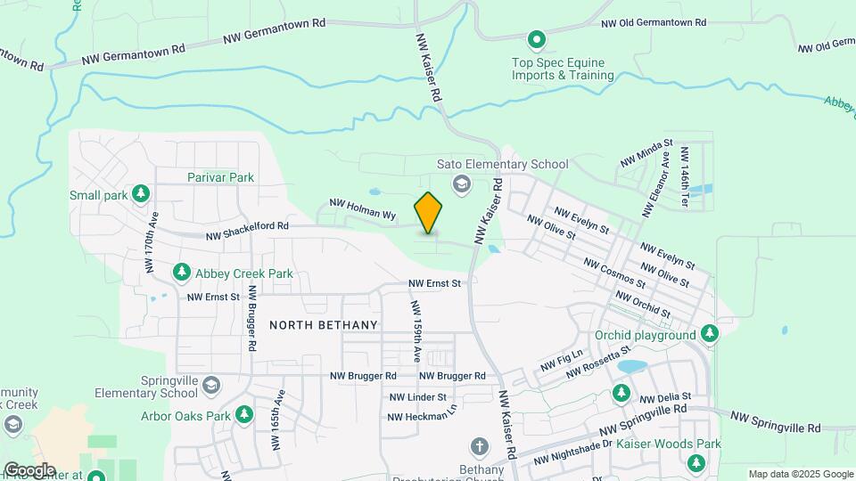 15653 NW Raywood Ln Map and Location Details