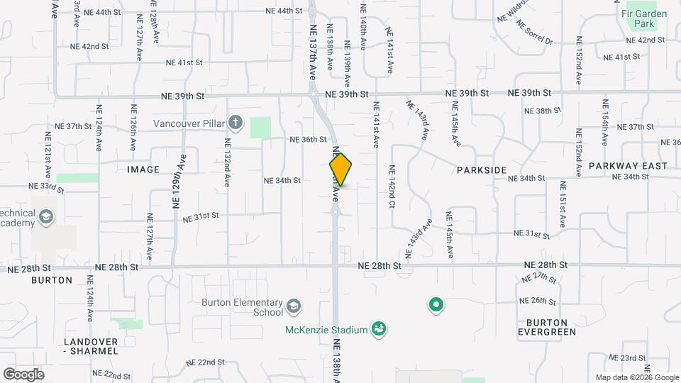 13801 NE 33rd Cir Map and Location Details