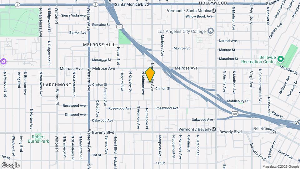 559 Normandie Ave Map and Location Details