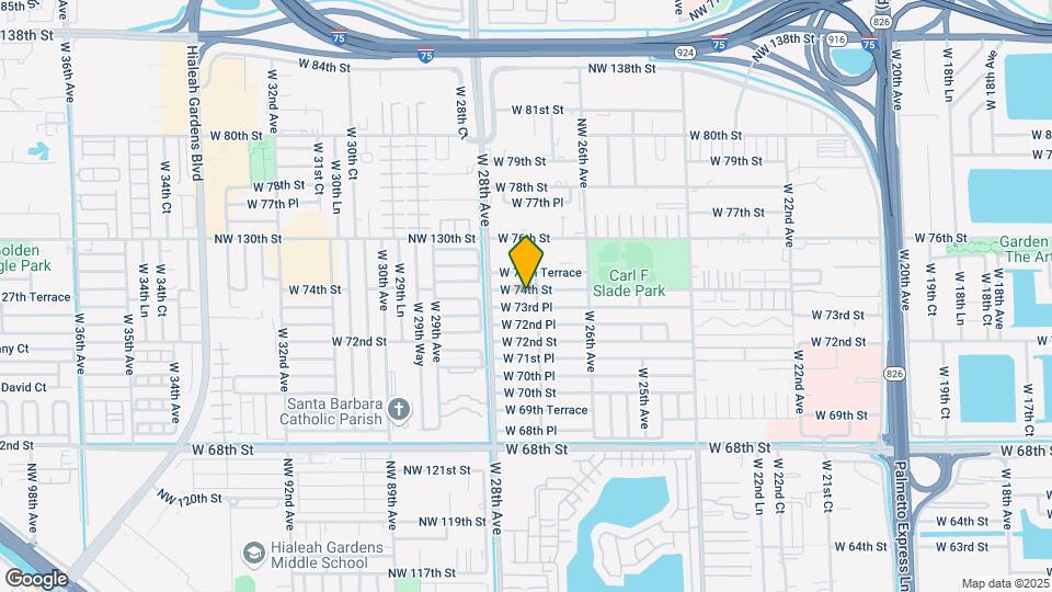 2728 W 74th St Map and Location Details