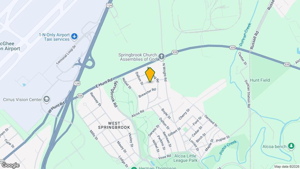 860 Burroughs Rd Map and Location Details