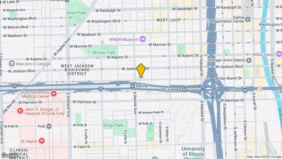 1140 W Van Buren St Mapa y Detalles de la Ubicación