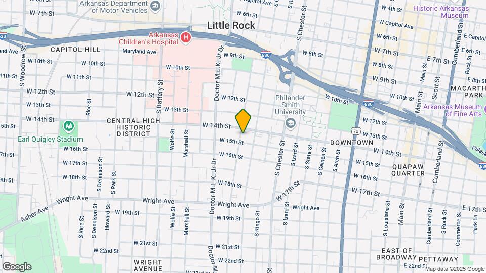 1413 S Pulaski St Map and Location Details