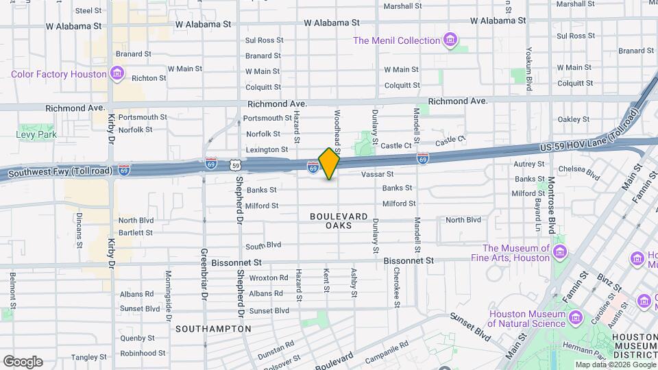 1812 Banks St Map and Location Details