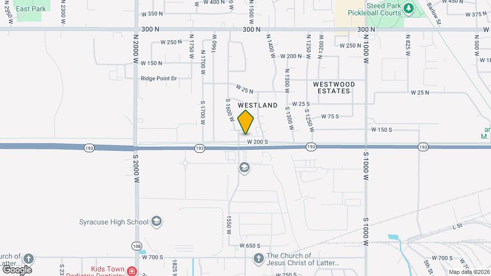 1524 W 200 S Map and Location Details