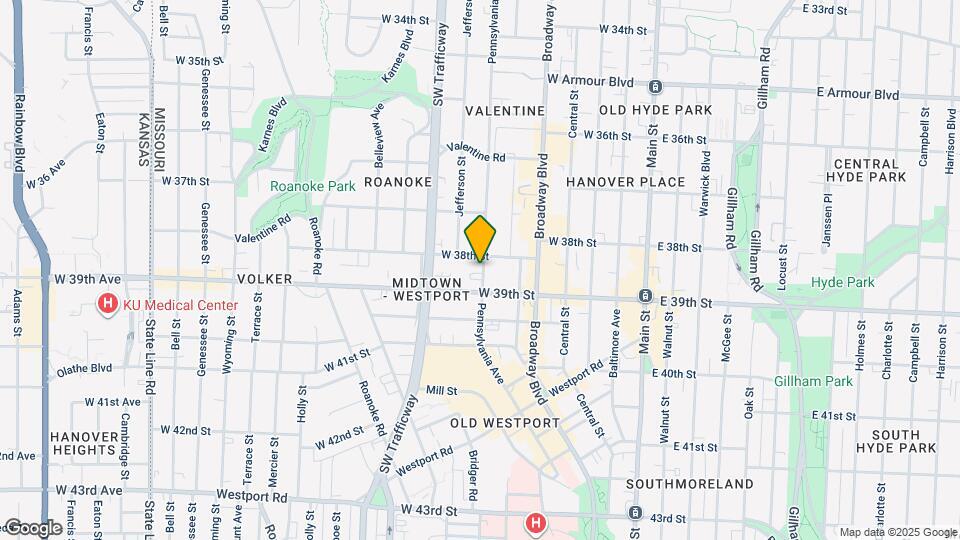 3804 Pennsylvania Ave Map and Location Details
