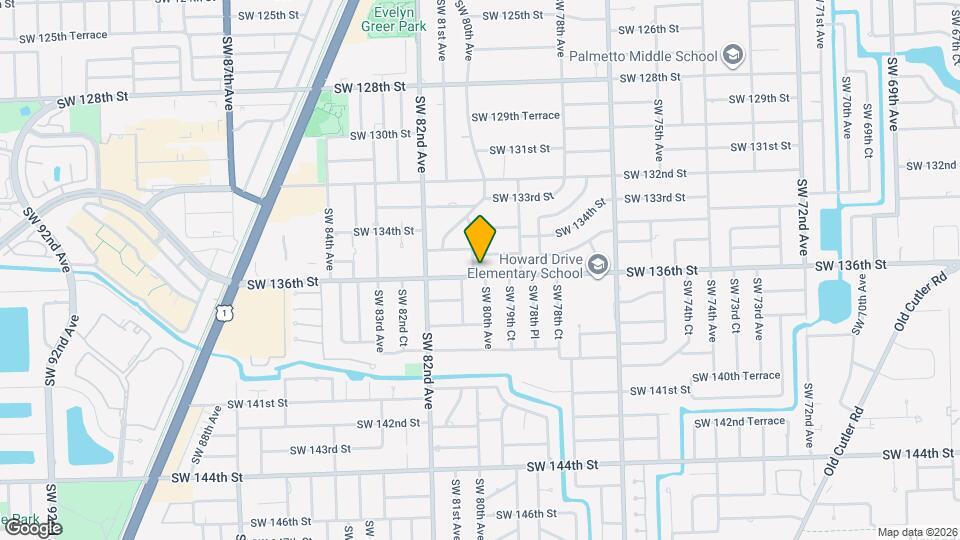 7985 SW 136th St Map and Location Details