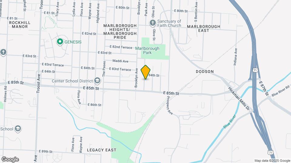 8415 Park Ave Map and Location Details