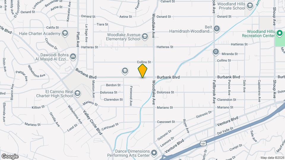 23250 Burbank Blvd Mapa y Detalles de la Ubicación