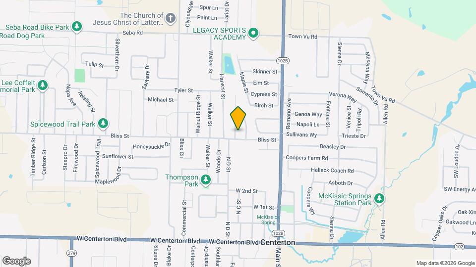 656 Woodland St Map and Location Details