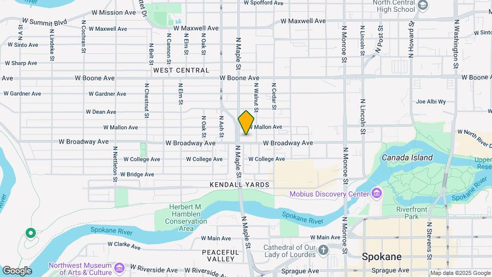 1520 W Broadway Ave Map and Location Details