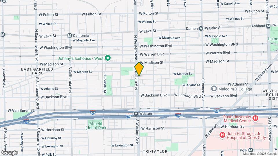115-125 S Western Ave Map and Location Details