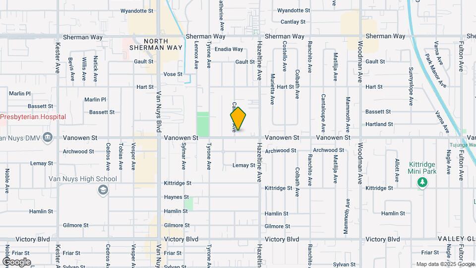 14157 Vanowen St, Unit 101 Map and Location Details