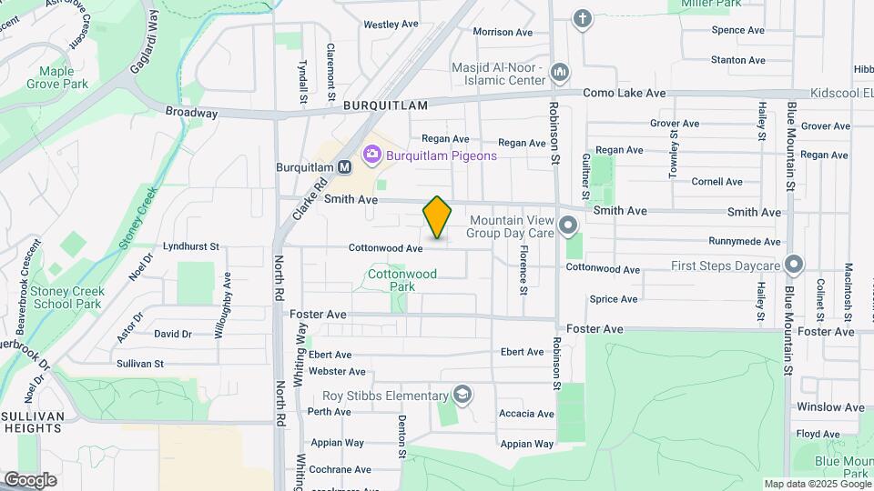 615 Cottonwood Ave Map and Location Details