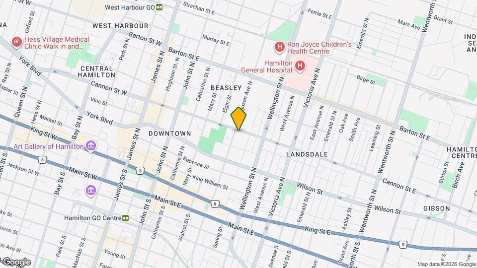 188 Cannon St E Map and Location Details