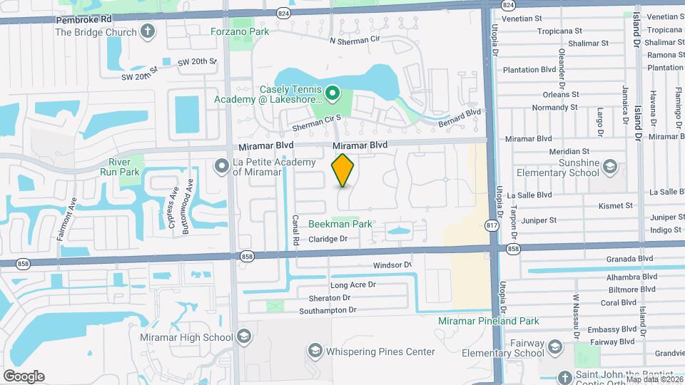 2761 SW 85th Ave Map and Location Details