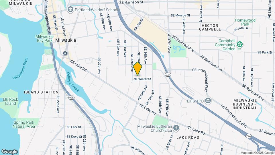 11687 SE 33rd Ave Map and Location Details
