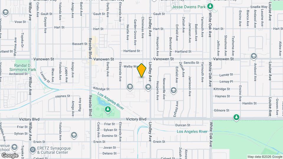 6639 Chimineas Ave Map and Location Details