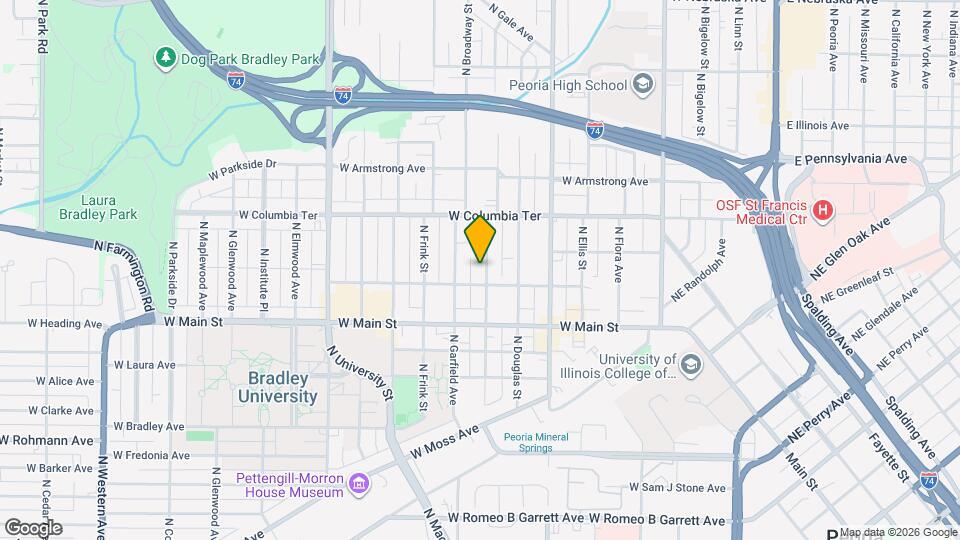 1107 N Orange St Map and Location Details