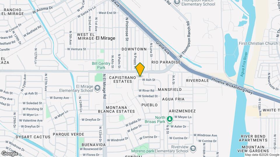 12022 W Ash St Map and Location Details