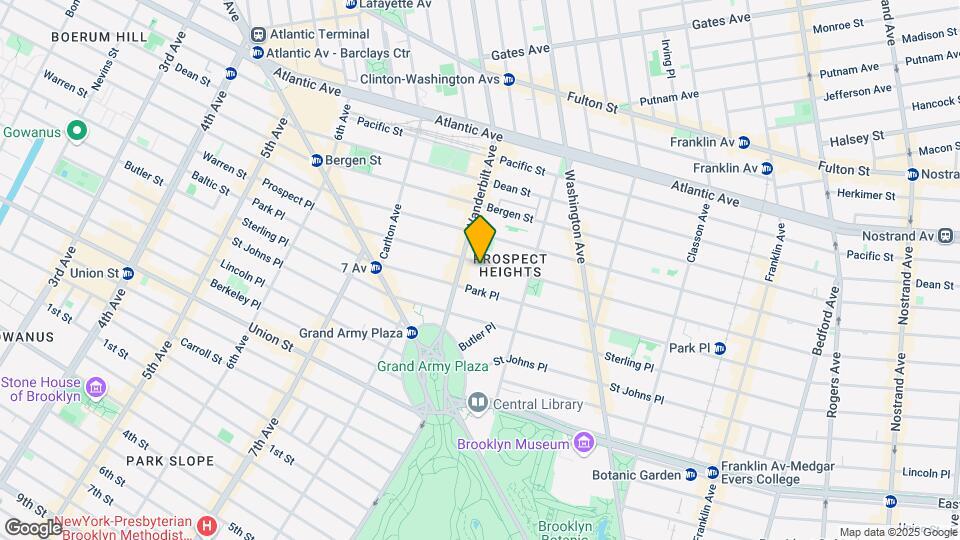 252 Prospect Pl Map and Location Details