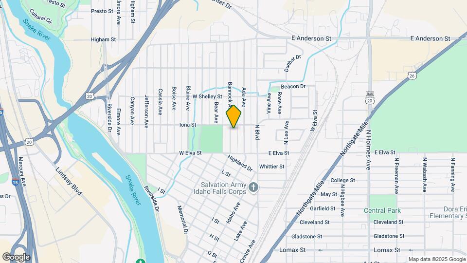 978 Bannock Ave Map and Location Details