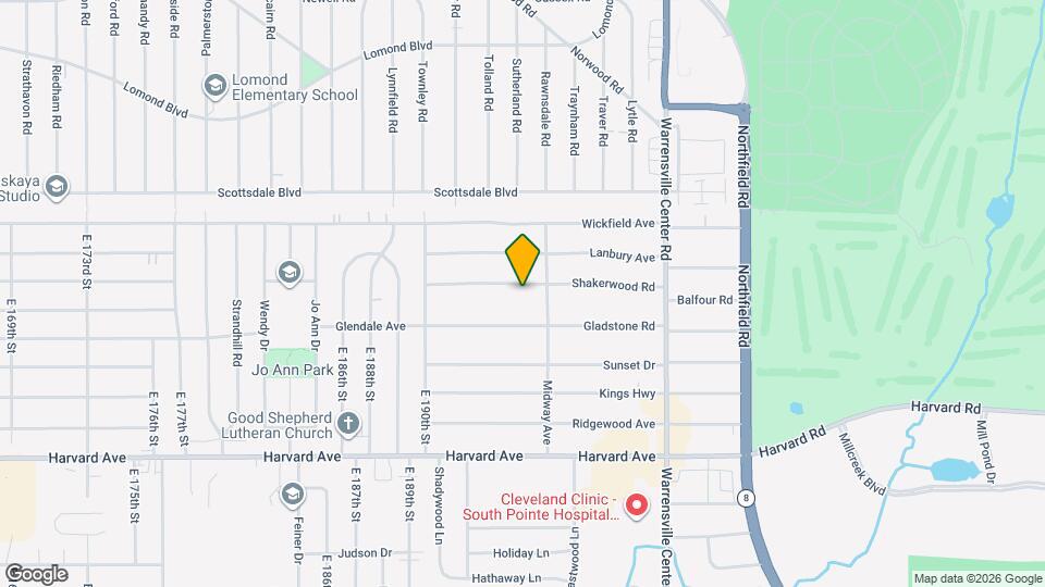 19518 Shakerwood Rd Map and Location Details