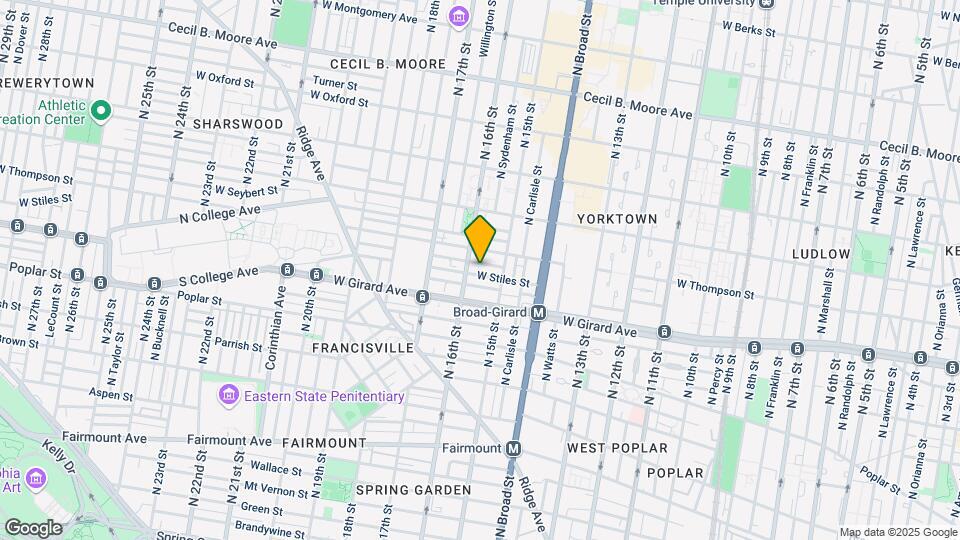1529 W Stiles St Map and Location Details