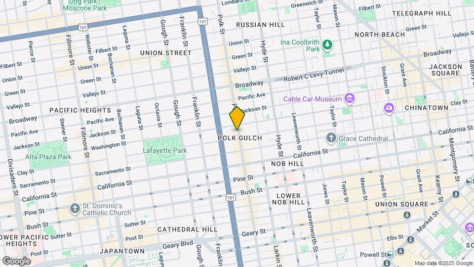 1715 Polk St Map and Location Details