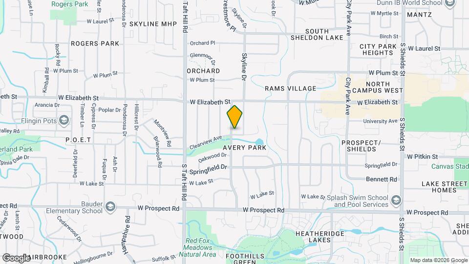 1036 Castlerock Dr Map and Location Details