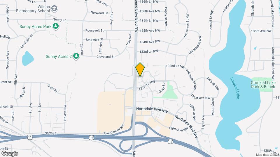 13174 Meadowood Curve NW Mapa y Detalles de la Ubicación