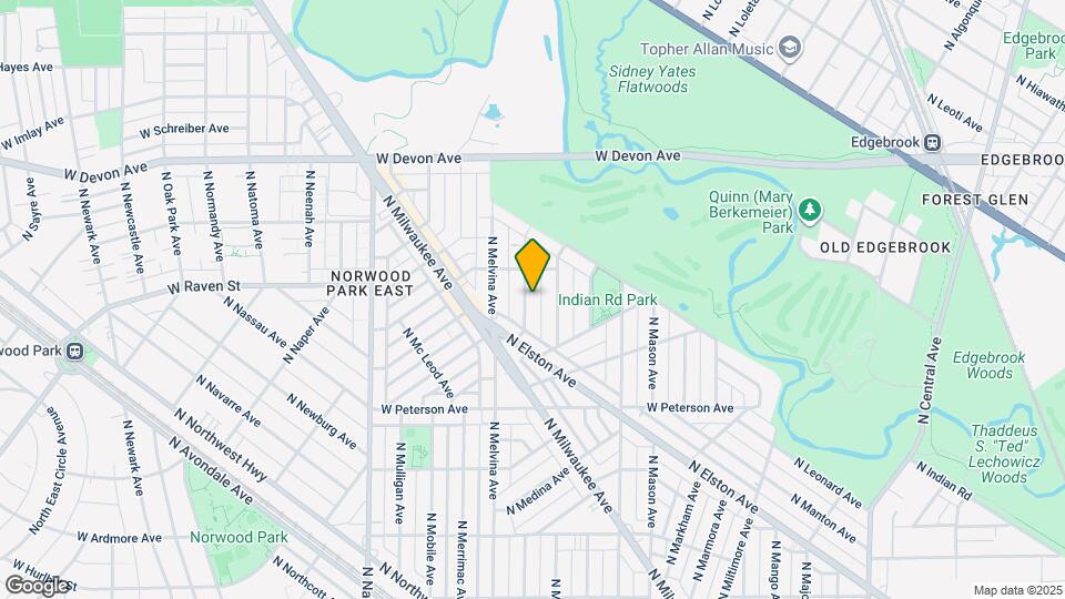 6147 N Moody Ave Mapa y Detalles de la Ubicación