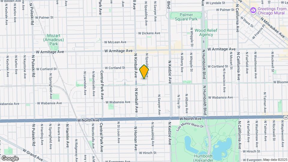 1816 N Spaulding Ave Map and Location Details