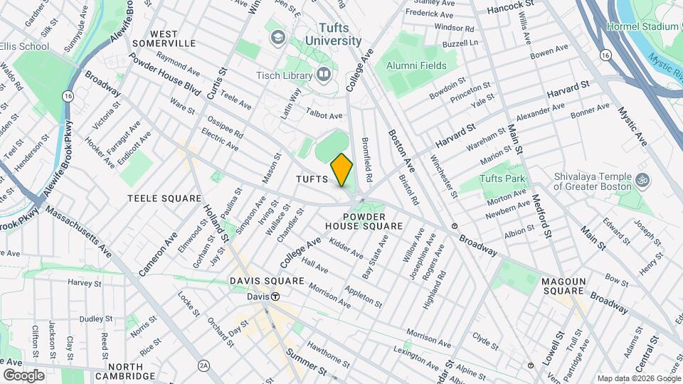 14 Powder House Blvd, Unit 4 Map and Location Details