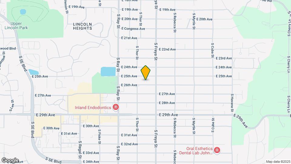 3427 E 26th Ave Map and Location Details