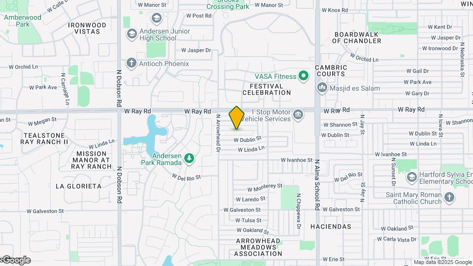 1341 W Shannon St Map and Location Details