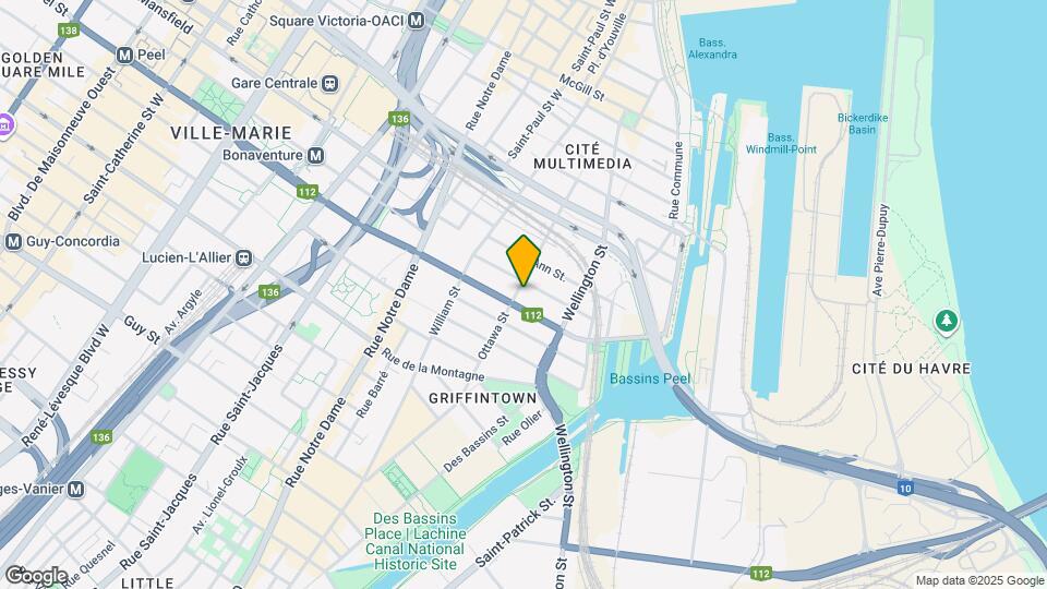 235 Rue Peel Map and Location Details