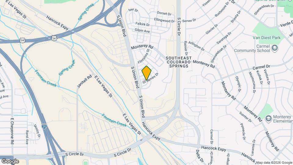 2225 St James Dr Map and Location Details