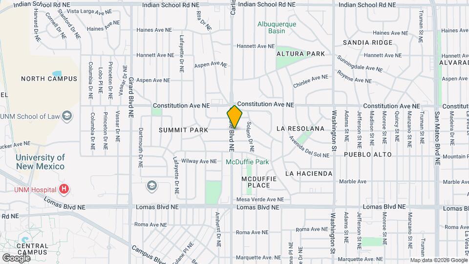 3600 Calle del Sol NE Map and Location Details