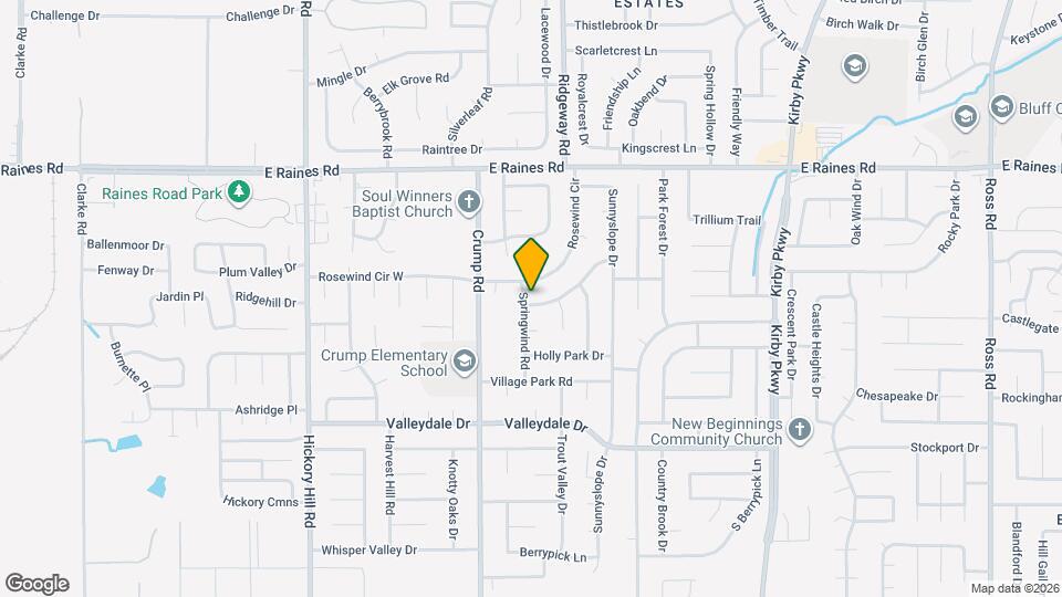 4316 Springwind Rd Map and Location Details