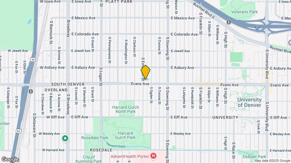 2080 S Emerson St Map and Location Details