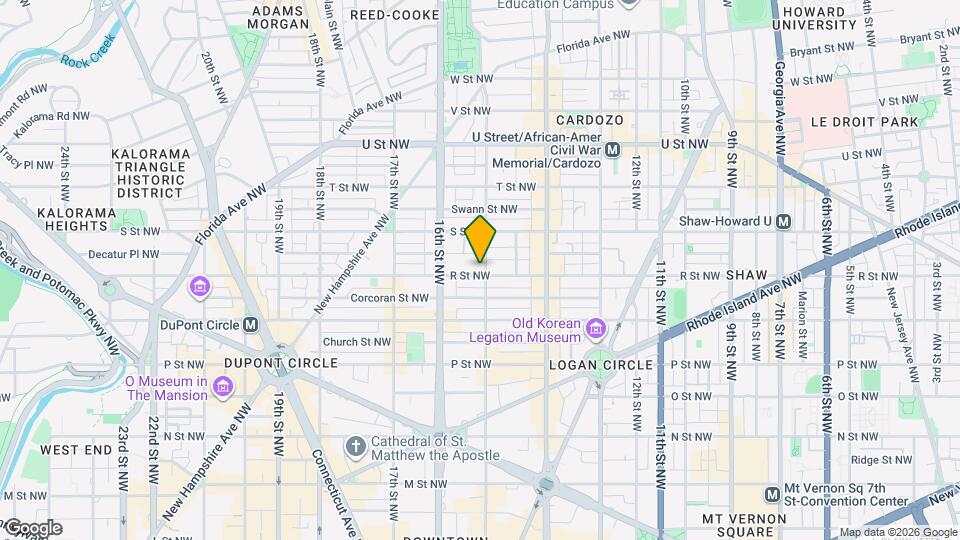 1501 R St NW Map and Location Details