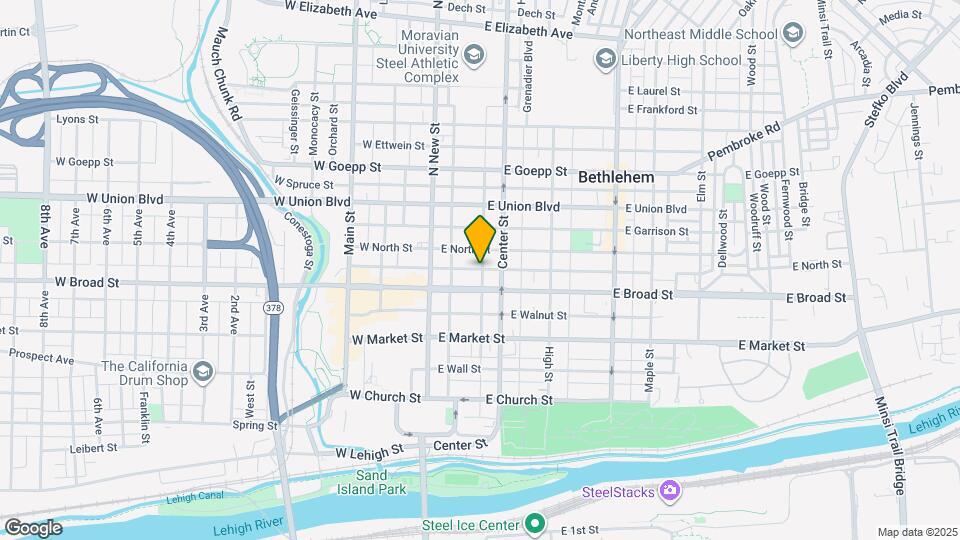 619 School St Map and Location Details