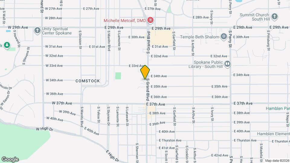 3418 S Grand Blvd Map and Location Details