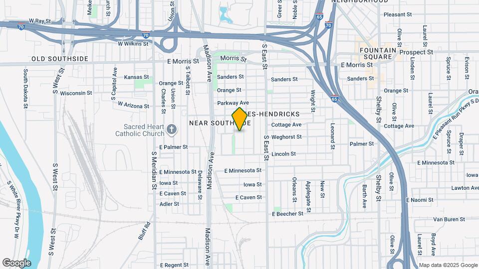 1501 S Alabama St Map and Location Details