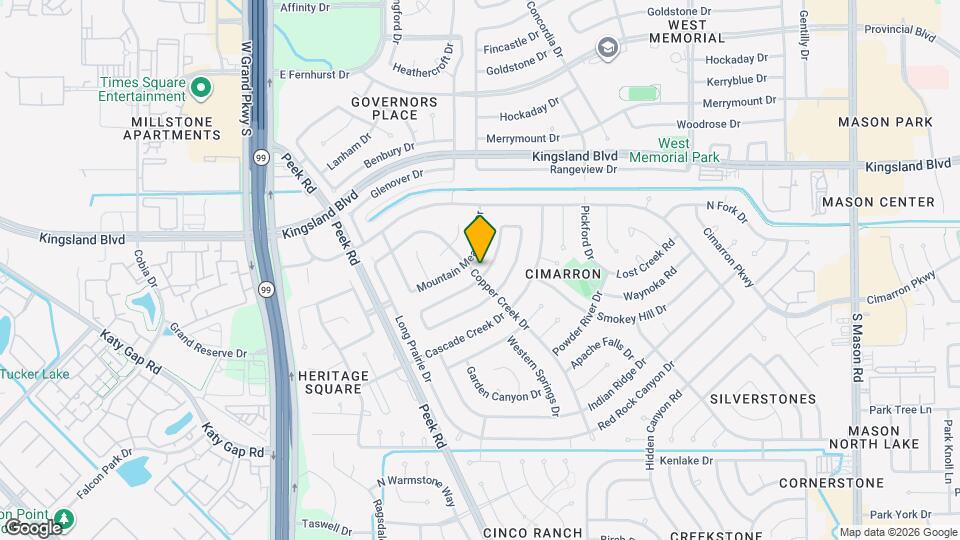 926 Comstock Springs Dr Map and Location Details