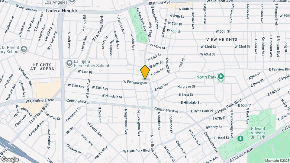 1309 N La Brea Ave, Unit A Map and Location Details